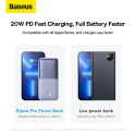 Power Bank BASEUS Bipow Pro - 10 000mAh Quick Charge PD 20W with cable USB to Type-C PPBD040105 purp