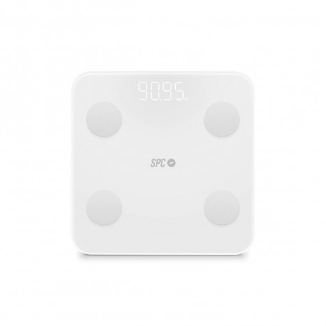 Digital Bathroom Scales SPC ATENEA FIT 3 White Tempered Glass 180 kg 150 kg 1,5 Kg
