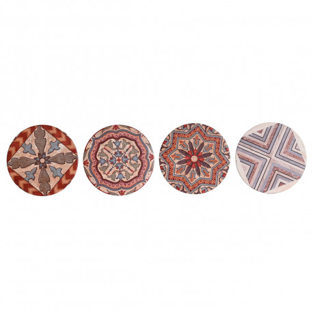 Coasters DKD Home Decor 10,8 x 10,8 x 0,7 cm