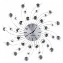 Esperanza wall clock EHC004, black/stainless steell