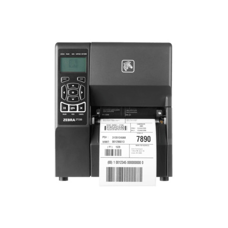 Zebra ZT231, 8 dots/mm (203 dpi), peeler, display, USB, USB Host, RS232, BT (BLE), Ethernet, EPL, ZP