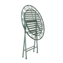 Rõdukomplekt MINT antiikroheline, laud D70xH75cm, 2 tooli 40x51xH92cm, sepistatud metall