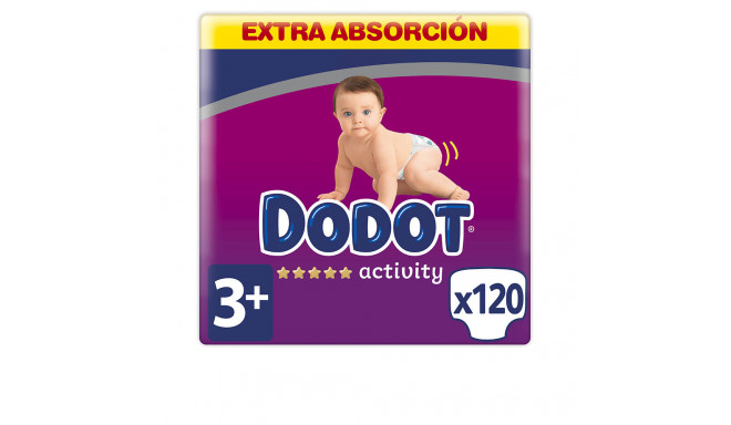 DODOT ACTIVITY EXTRA talla 3 pañales 6-10 kg 120 u