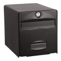 Letterbox Burg-Wachter   36,5 x 28 x 31 cm Black Stainless steel Galvanised Steel