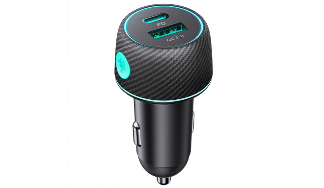 60W USB-C USB-A car charger Joyroom JR-CCN01 - black