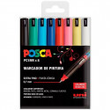 Marķieru komplekts POSCA PC-1MR Daudzkrāsains (8 Daudzums)