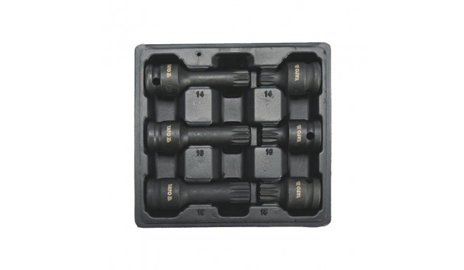 YT.SET OF IMPACT WRENCHES. SPLINE 1/2"