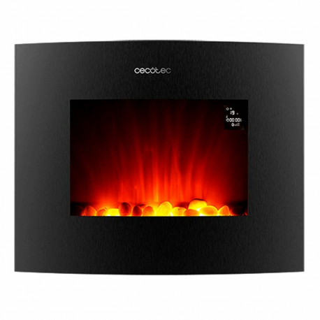 Seina Dekoratiivne Elektrikamin Cecotec Ready Warm 2650 Curved Flames Connected Must 1000 - 2000 W