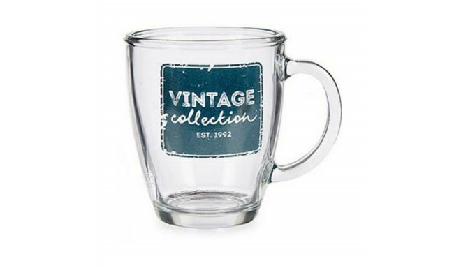 Mug Vintage Transparent Glass 320 ml