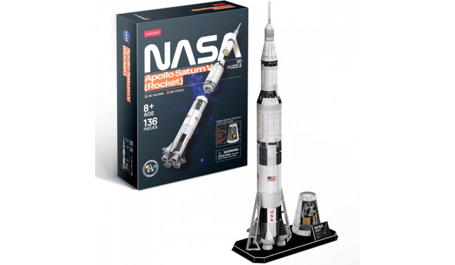 Puzzle 3D Apollo Saturn Rocket