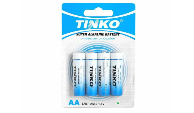 Alkaline battery TINKO AA/LR6 4pcs/blister.