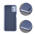 Metallic case for Samsung Galaxy A14 4G / A14 5G light blue