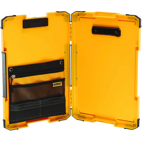 DeWALT TSTAK clipboard, underlay (yellow/black, with 180 LED light)