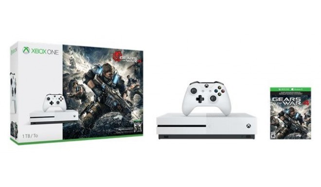 CONSOLE XBOX ONE S 1TB WHITE/GEARS OF WAR 4 MICROSOFT