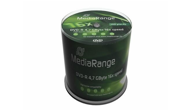 MediaRange MR442 blank DVD 4.7 GB DVD-R 100 pc(s)