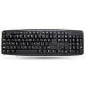 Techly USB Keyboard 104 keys American Layout Black IDATA 955-UBK-AM