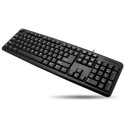 Techly USB Keyboard 104 keys American Layout Black IDATA 955-UBK-AM