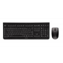 CHERRY DW 3000 keyboard Mouse included RF Wireless AZERTY French Black