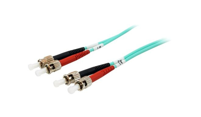 Equip ST/ST Fiber Optic Patch Cable, OM3, 10m