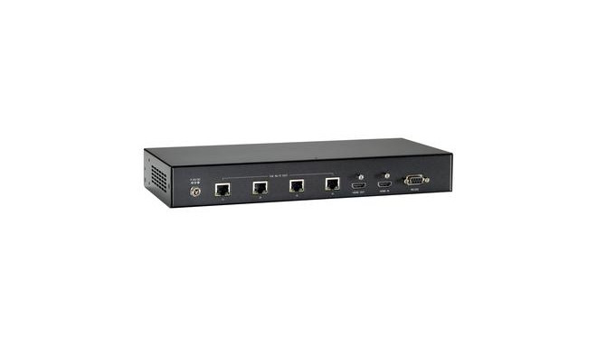 LevelOne HDMI over Cat.5 Transmitter, HDBaseT, 100m, 4 Channel Outputs, 802.3af PoE