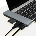 LogiLink UA0302 interface hub USB 3.2 Gen 1 (3.1 Gen 1) Type-C 5000 Mbit/s Aluminium, Black