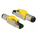 DeLOCK 86287 wire connector RJ-45 Silver, Yellow