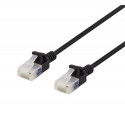 Deltaco UUTP-1027 networking cable Black 1 m Cat6a U/UTP (UTP)