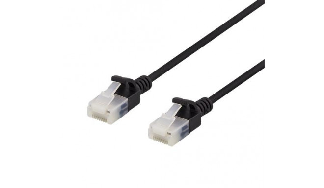 Deltaco UUTP-1027 networking cable Black 1 m Cat6a U/UTP (UTP)