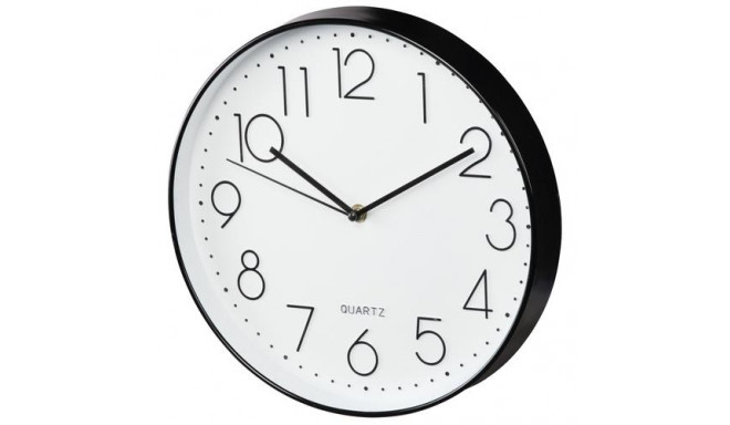 Hama Elegance Quartz clock Circle Black, White