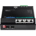 Trendnet TI-PG62F network switch Gigabit Ethernet (10/100/1000) Power over Ethernet (PoE) Black