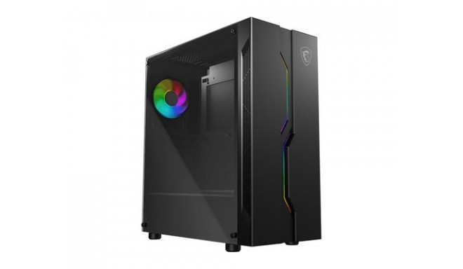 MSI MAG VAMPIRIC 010X Mid Tower Gaming Computer Case &#039;Black, 1x 120mm ARGB Fan, Mystic Ligh