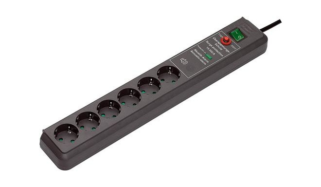 Brennenstuhl Secure-Tec Surge Protection 15.000 A Black 6 AC outlet(s) 3 m