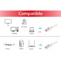 Equip Cat.6A S/FTP Patch Cable, 10m, White