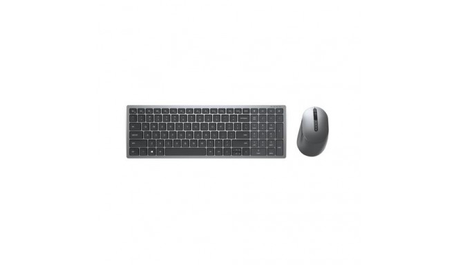 DELL KM7120W keyboard Mouse included RF Wireless + Bluetooth QWERTZ German Grey, Titanium