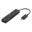 Deltaco UCR-154 card reader USB 2.0 Type-C Internal Black