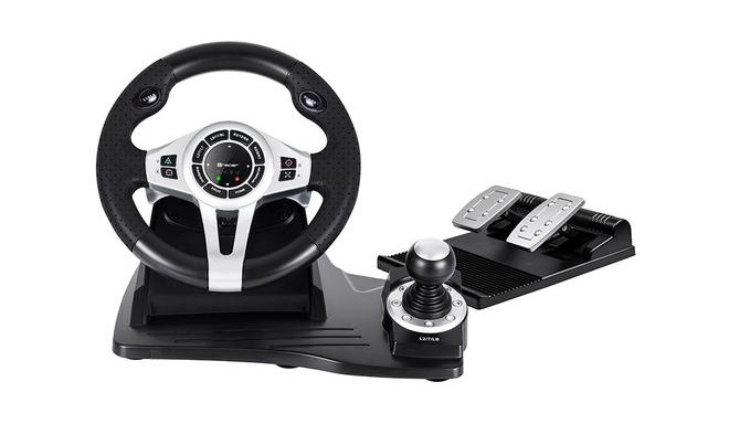 Tracer TRAJOY46524 Gaming Controller Black Steering wheel + Pedals PlayStation 4, Playstation 3