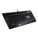 MSI VIGOR GK20 RGB Gaming Keyboard &#039; UK Layout, Membrane switches, Rainbow RGB Lighting effect,