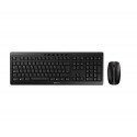 CHERRY STREAM DESKTOP, Wireless Keyboard & Mouse Set, Black, USB (QWERTY - UK)