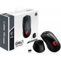 MSI CLUTCH GM41 LIGHTWEIGHT WIRELESS Gaming Mouse &#039;RGB, upto 20000 DPI, low latency, 74g weight