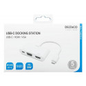 Deltaco USBC-HDMI20 notebook dock/port replicator Wired USB 3.2 Gen 2 (3.1 Gen 2) Type-C White