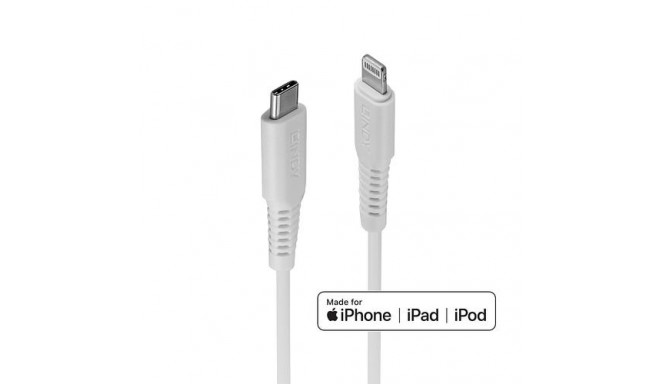 Lindy 2m USB Type C to Lightning Cable, White