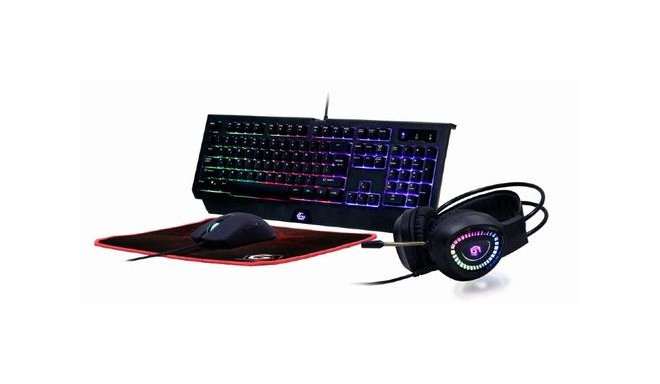 Gembird GGS-UMGL4-01 keyboard Mouse included Gaming USB QWERTY US English Black