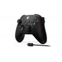 Microsoft Xbox Wireless Controller + USB-C Cable Black Bluetooth/USB Gamepad Analogue / Digital PC, 