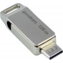 Goodram ODA3 USB flash drive 128 GB USB Type-A / USB Type-C 3.2 Gen 1 (3.1 Gen 1) Silver