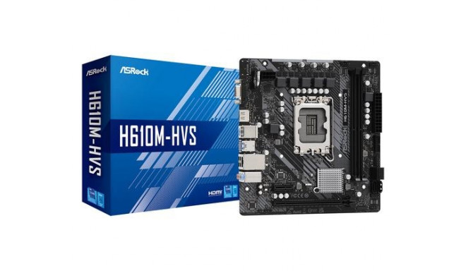 ASRock emaplaat H610M-HVS Intel H610 LGA 1700 micro ATX