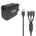 2GO 797257 mobile device charger Black Indoor