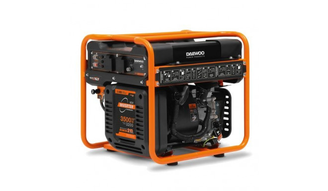 Daewoo GDA 4600i engine-generator 3200 W 15 L Petrol Black, Orange