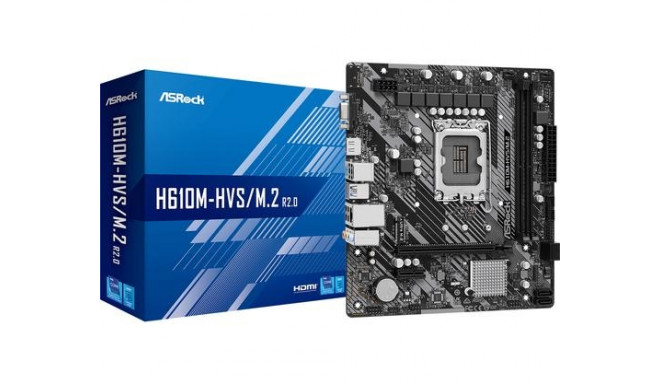 ASRock emaplaat H610M-HVS/M.2 R2.0 Intel H610 LGA 1700 micro ATX