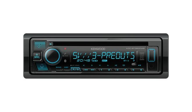 Kenwood Electronics KDC-BT960DAB Black 2000 W Bluetooth