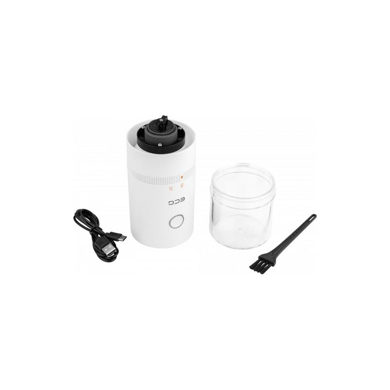 ECG KM 150 Minimo White - Portable electric coffee grinder